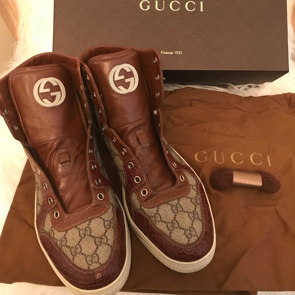Sold❌❌❌Gucci GG Plus High Top Sneaker❌❌❌Sold